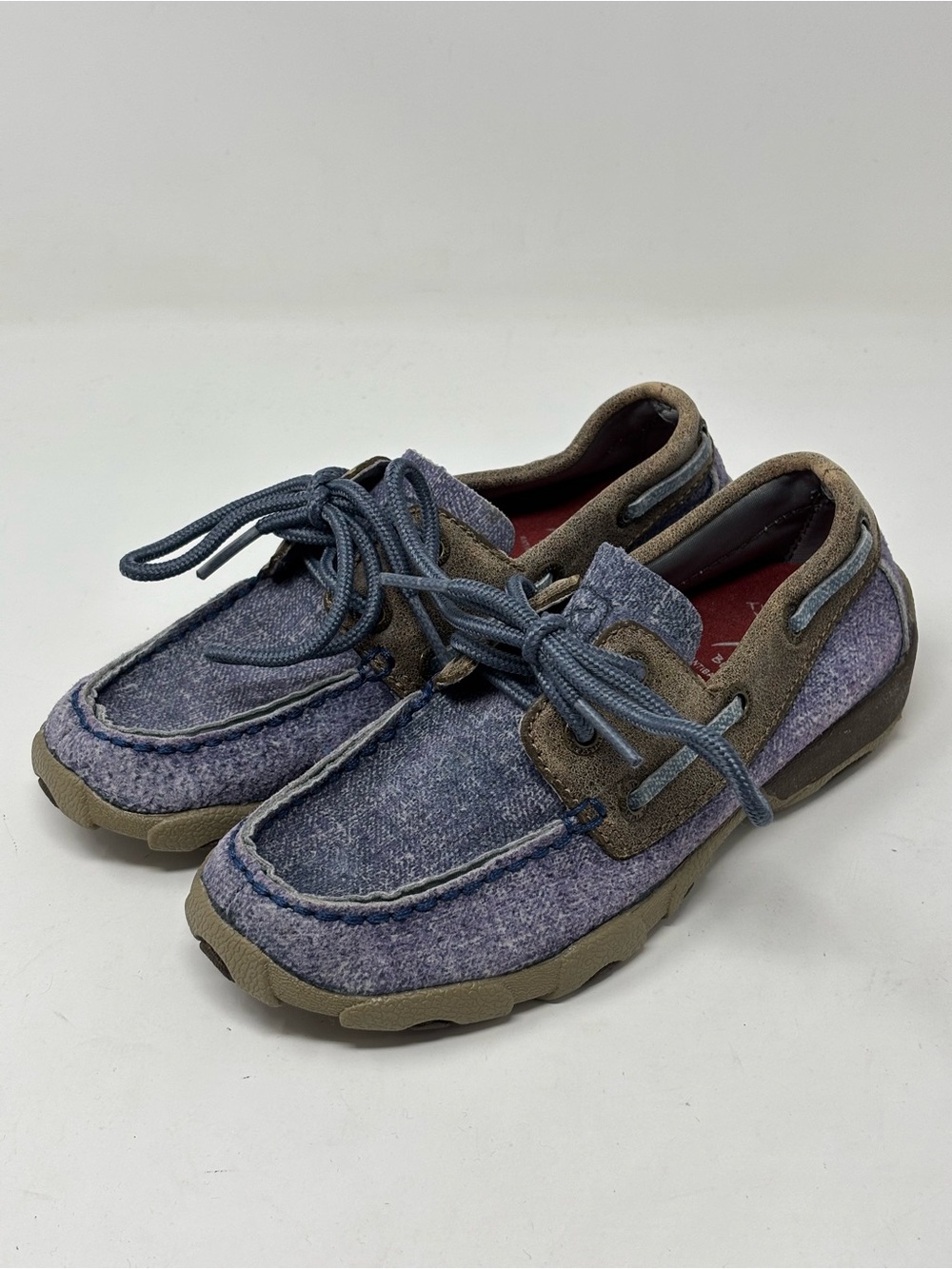Twisted X Youth driving Mocs boat shoes size 12.5 - Picture 1 of 12